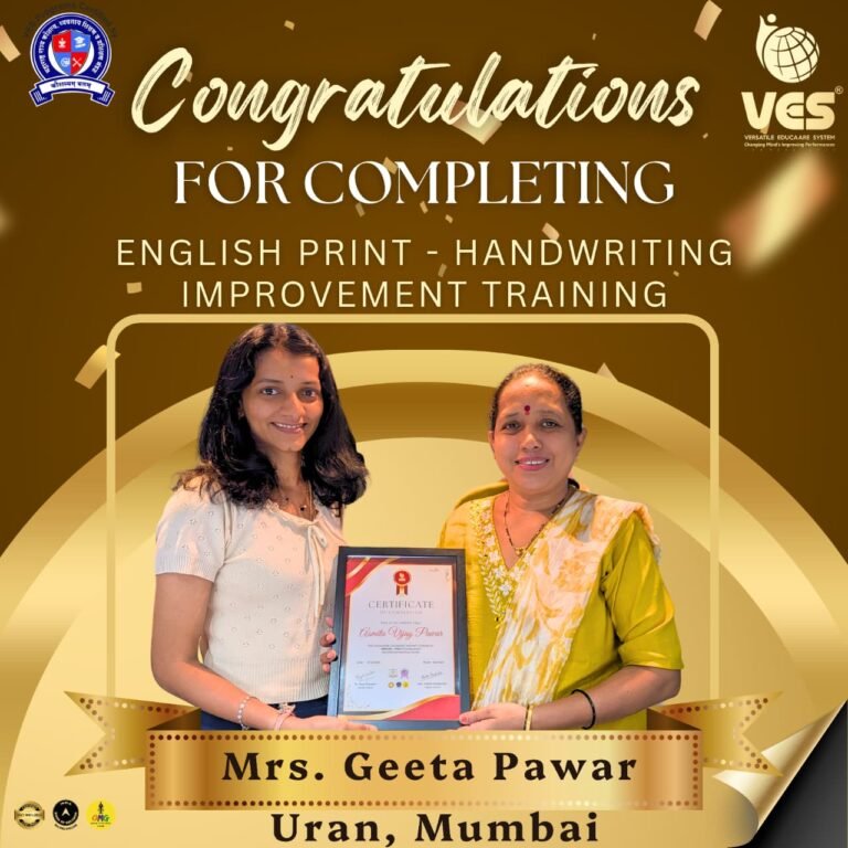 Mrs. Geeta Pawar – VES certificate